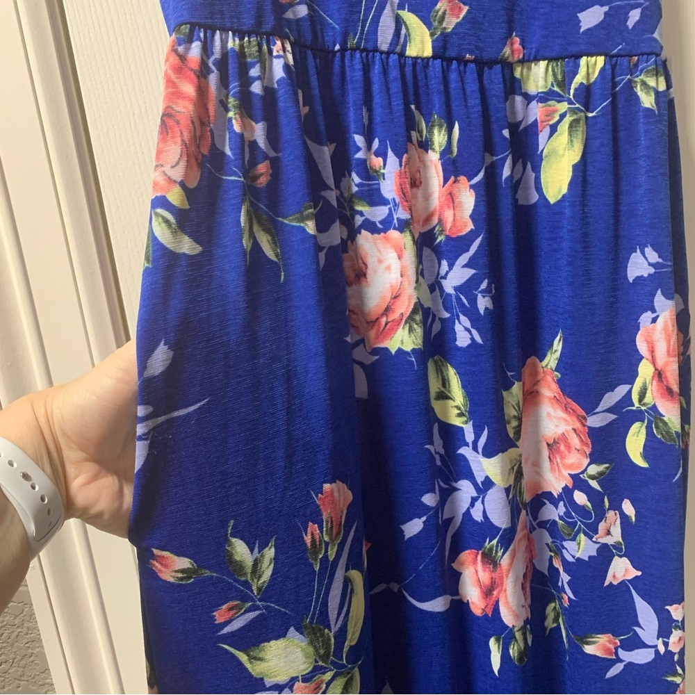 PinkBlush Maternity Maxi Floral Dress - EUC